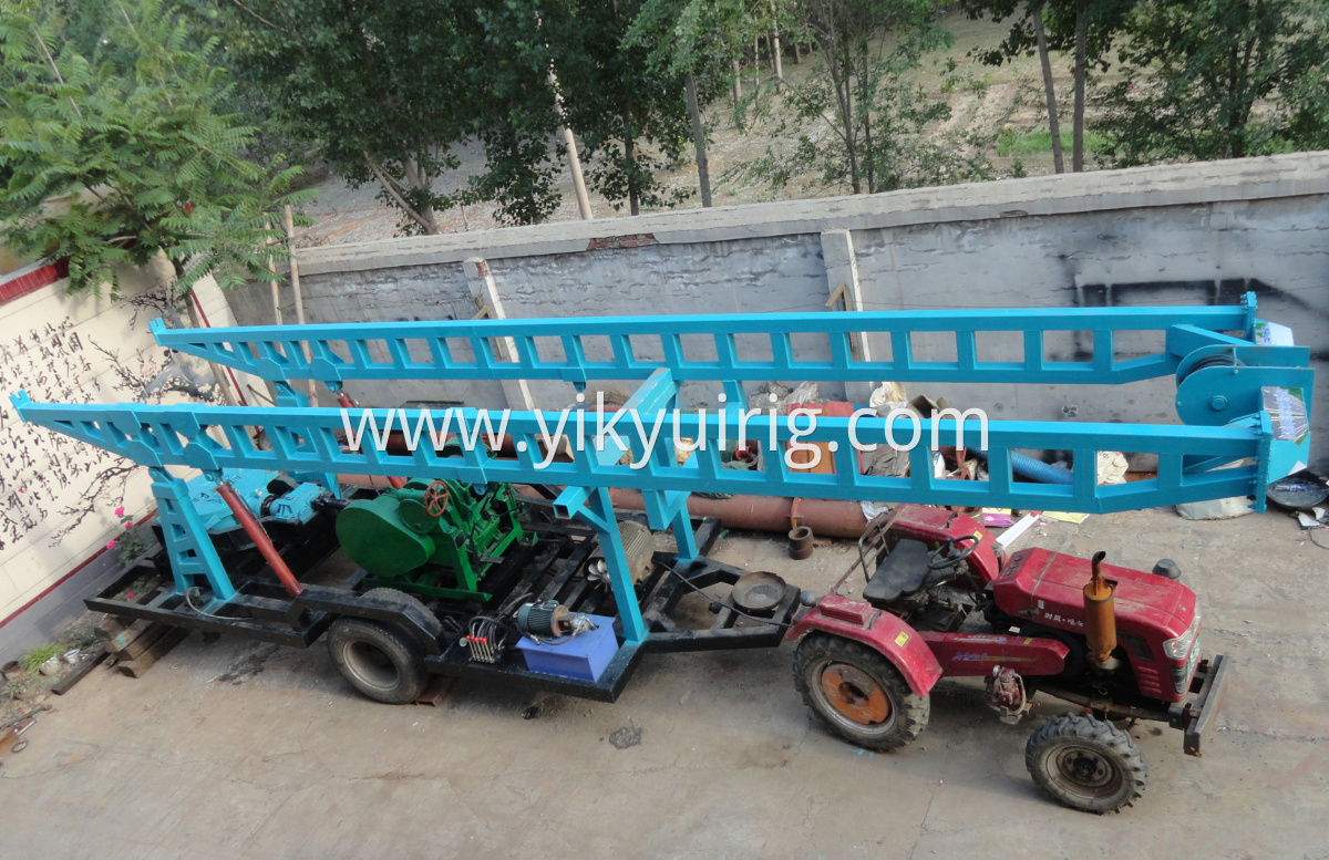 YKRC-W200 reverse circulation drilling rig truck mounted at worksite 3